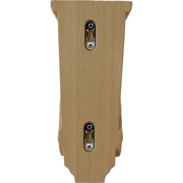 Ekena Millwork 4 1/2"W x 5"D x 10"H Medium Basket Weave Corbel, Cherry - CORW04X05X10BWCH
