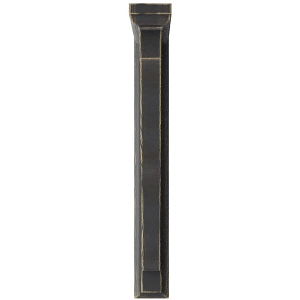 Ekena Millwork 1 1/2"W x 9"D x 11"H Hamilton Traditional Wood Vintage Decor Bracket, Black - BKTWD01X09X11HABL