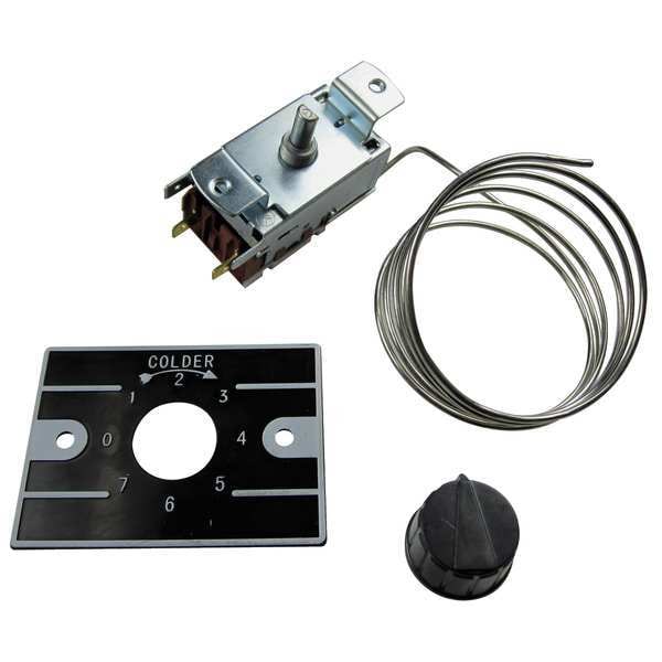 Ranco Freezer Control, Closes on Rise, SPST, -12 Degrees to 15 Degrees F, Normal Open, 120/240V AC - K50Q-1126-001