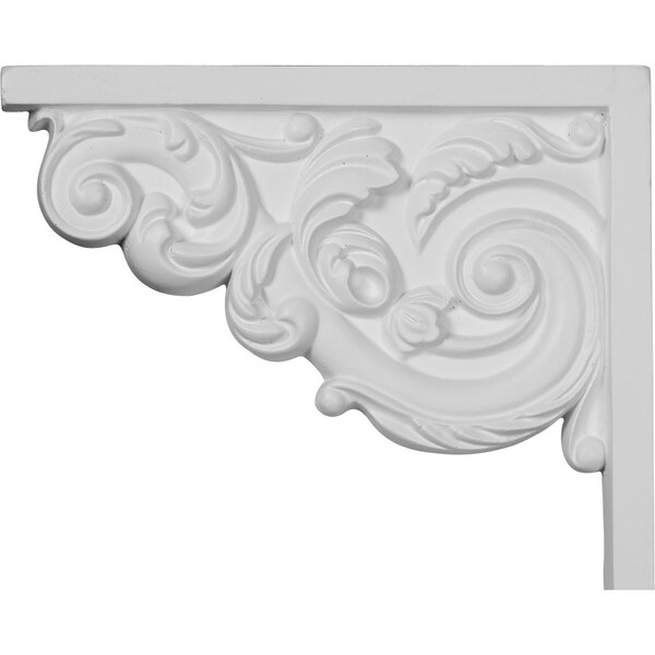 Ekena Millwork 8 3/4"W x 7 1/8"H x 5/8"D Small Ashford Stair Bracket, Left - SB08X07AS-L