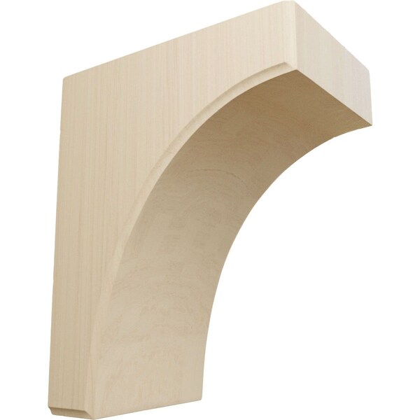 Ekena Millwork 5 1/4"W x 8"D x 10"H Clarksville Bracket, Rubberwood - BKTW05X08X10CVRW