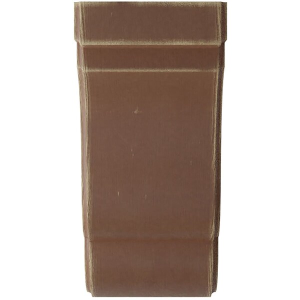 Ekena Millwork 3 1/2"W x 5"D x 7 1/2"H Bedford Wood Vintage Decor Bracket, Weathered Brown - BKTWD04X05X08BEBR