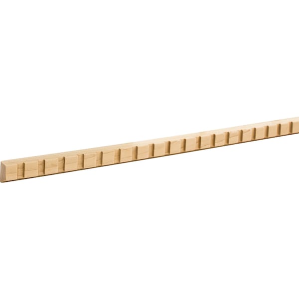 Hardware Resources Alder, 96" L, 3/4" H, Unfinished - DEN19ALD