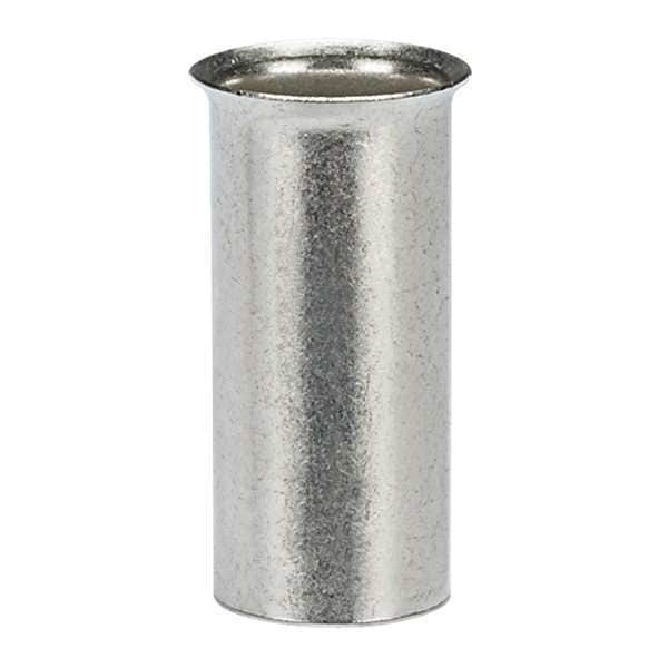 Panduit Ferrule, 4 AWG, Sin Aislamiento, 23/32 pulgadas, paquete con 100 piezas - F85-18-C