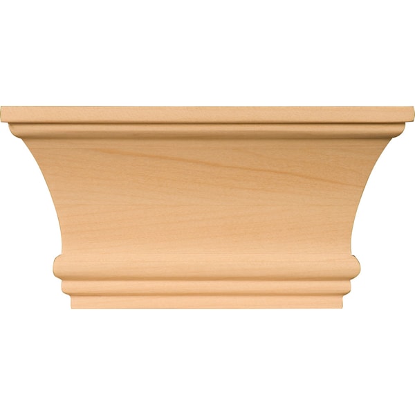 Osborne Wood Products 3 x 6 x 2 Traditional Half Capital in Hard Maple - 7256HM