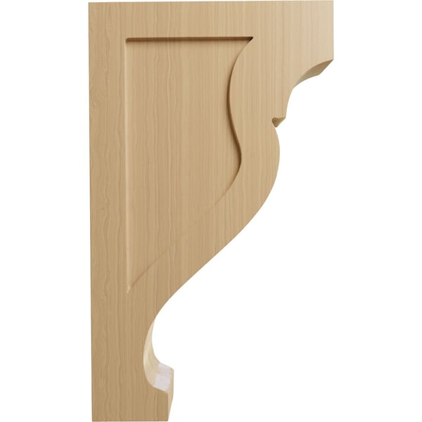 Ekena Millwork 2 1/8"W x 7"D x 12"H Medium Rockport Wood Corbel, Cherry - CORW02X07X12RKCH