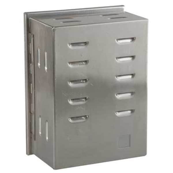 Zoro Select Universal Thermostat Guard, Stainless Steel, Inside Depth: 3 3/8 in - 13J046
