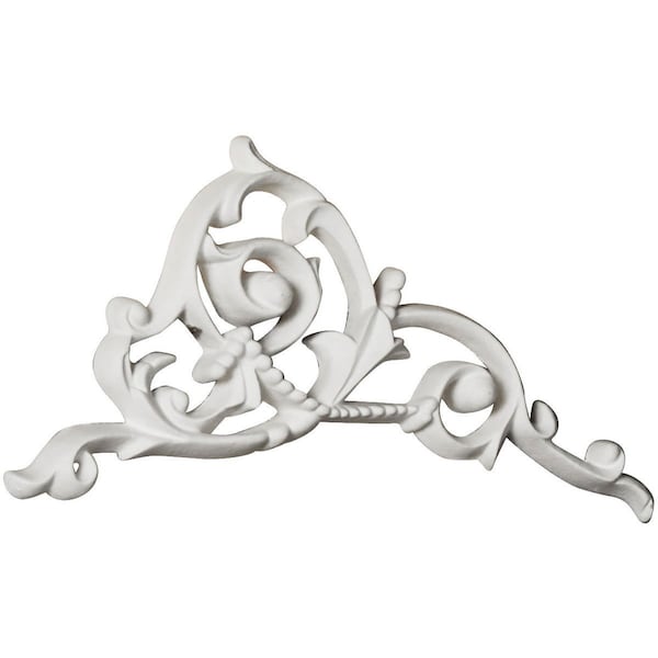 Ekena Millwork 4 1/4"W x 5 3/4"H x 3/8"P Colton Flower Onlay, Right - ONL04X06X00CO-R