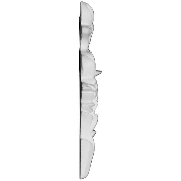 Ekena Millwork 1 1/4"W x 4 1/2"H x 3/8"P Hillsborough Flower Onlay - ONL01X05X00HI