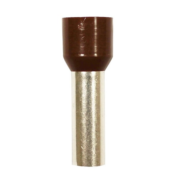 Eclipse Tools Wire Ferrule, Café, 4 AWG, 22mm, Paquete con 50 piezas - 701-043