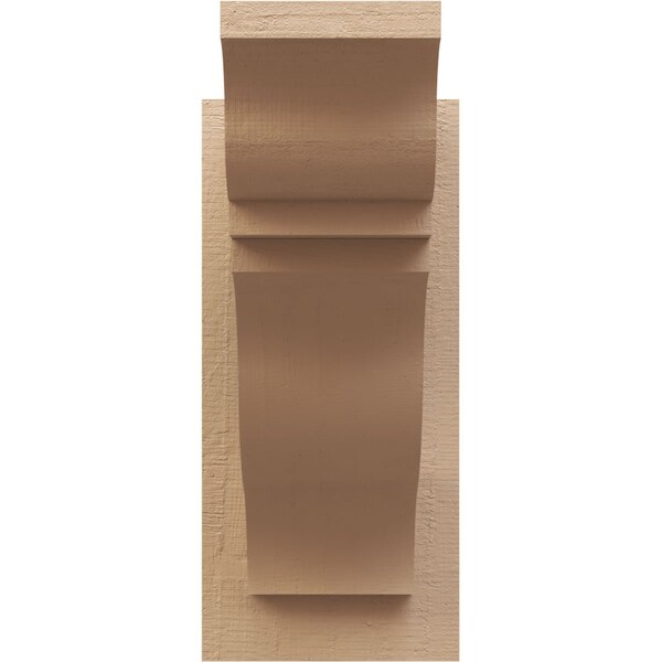 Ekena Millwork 5 1/2-in W x 12-in D x 12-in H Funston Trad Rough Cedar Woodgrain TimberThane Outlooker, Primed Tan - OUTUR055X12X12FST04RCPR