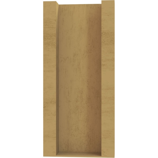 Ekena Millwork 5 1/2-in W x 12-in D x 12-in H Funston Trad Rough Cedar Woodgrain TimberThane Outlooker, Primed Tan - OUTUR055X12X12FST04RCPR