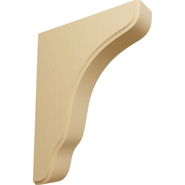 Ekena Millwork 1 3/4"W x 7 1/4"D x 9 1/2"H Plymouth Wood Bracket, Alder - BKTW02X07X10PLAL