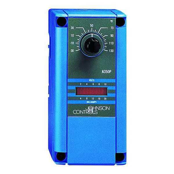Johnson Controls Temperature Control, Close on Rise, Open on Rise, -30 Degrees  to 130 Degrees  F, 20 to 30VAC - A350PS-1C