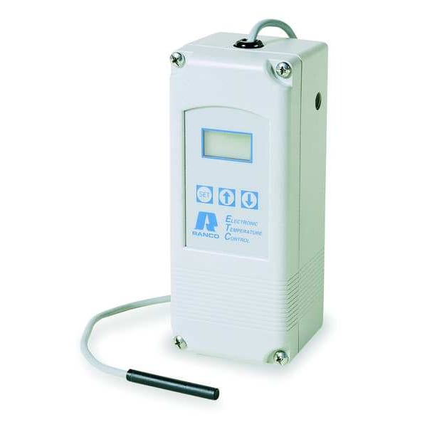 Ranco Electronic Temperature Control, Open/Close on Rise, SPDT, Dual Stage, 1/2 hp, 24V AC, -30 to 220F - ETC-212000-000