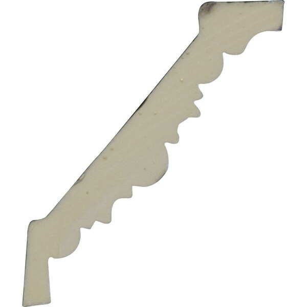 Ekena Millwork SAMPLE - 2 1/4"H x 2 1/2"P x 3 5/8"F x 12"L, (1 5/8" Repeat) Foster Running Coin Crown Moulding - SAMPLE-MLD03X02X04FO
