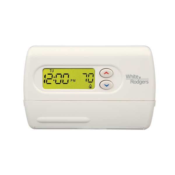 White-Rodgers Classic 80 Series Thermostats, 5-1-1 Programs, 2 H, 1 C, Electrical Box Mount, Hardwired, 24VAC - 01F82 261S1