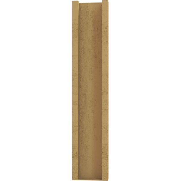 Ekena Millwork 6-in W x 18-in D x 30-in H Balboa Slat Rough Cedar Woodgrain TimberThane Outlooker, Primed Tan - OUTUR060X18X30BOA24RCPR