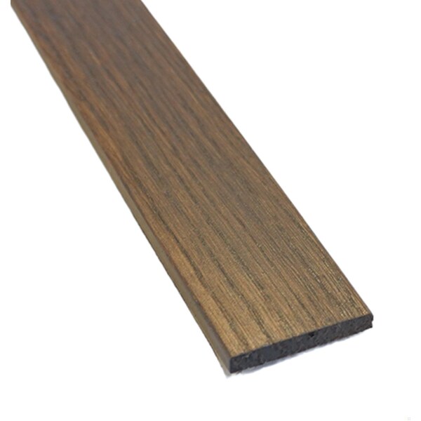 Timberchic Wood, Dark Gray, 48 in L, 1.25 in W, Stained - 421