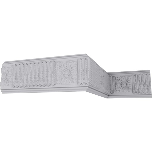 Ekena Millwork Chair Rail Moulding, Urethane, 96 in L, 7-7/8 in H - MLD07X01AX