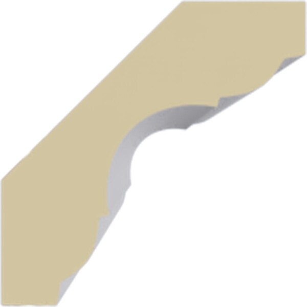 Ekena Millwork 1 3/4"H x 1 3/4"P x 2 1/2"F x 94 1/2"L Edinburgh Traditional Smooth Crown Moulding - MLD01X01X02ED