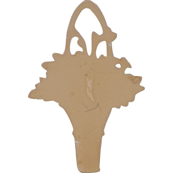 Ekena Millwork 4 1/4"W x 6 1/4"H x 7/8"P Flower Basket Center Onlay - ONL04X06X01FL