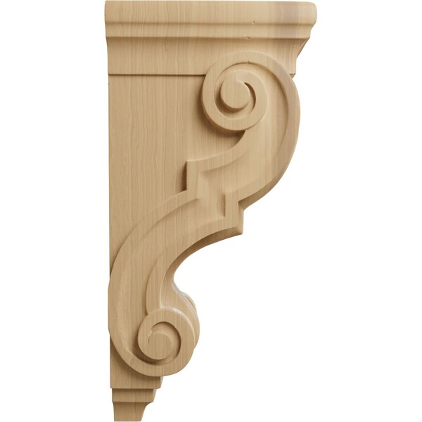 Ekena Millwork 5"W x 6 3/4"D x 14"H Large Traditional Wood Corbel, Cherry - CORW05X07X14TRCH