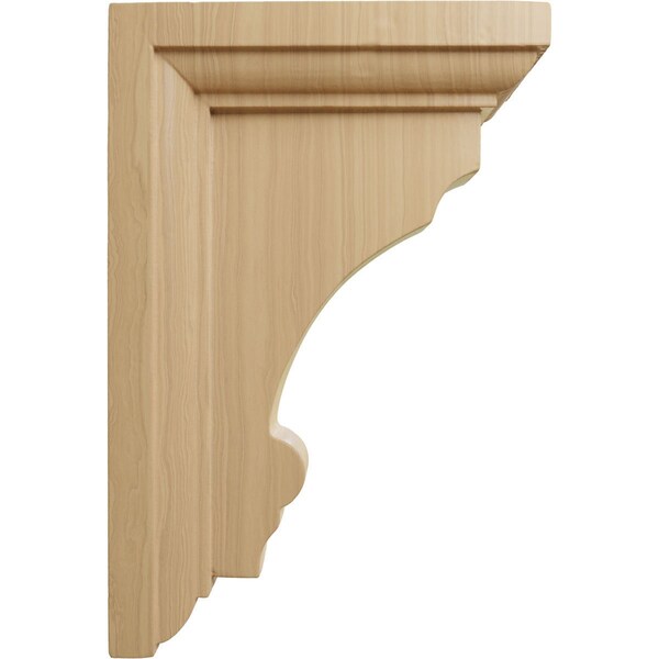 Ekena Millwork 2 1/2"W x 4"D x 6"H Small Thompson Wood Bracket, Cherry - BKTW02X04X06TMCH