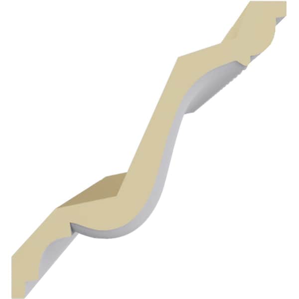 Ekena Millwork 6 1/2"H x 6"P x 8 5/8"F x 94 1/2"L Carrillo Large Crown Moulding - MLD06X06X09CI