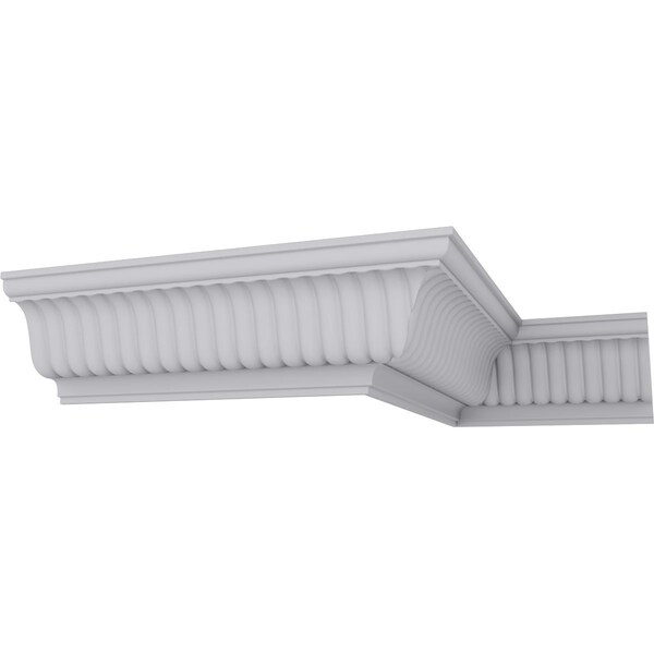Ekena Millwork 6 1/2"H x 6"P x 8 5/8"F x 94 1/2"L Carrillo Large Crown Moulding - MLD06X06X09CI