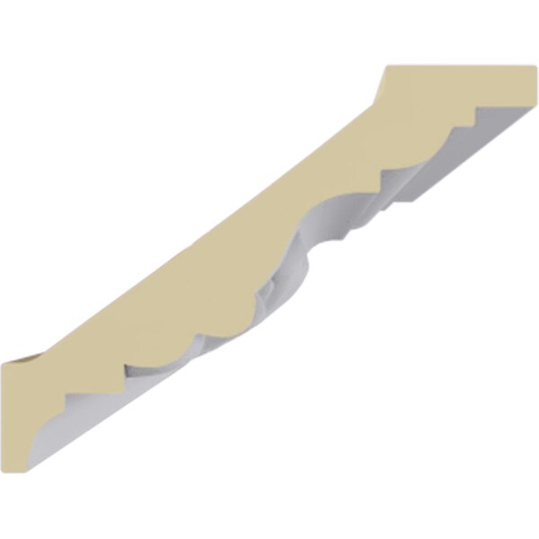 Ekena Millwork 2 3/8"H x 3 1/8"P x 3 3/4"F x 94 1/2"L, (2 7/8" Repeat) Empire Crown Moulding - MLD02X03X04EM