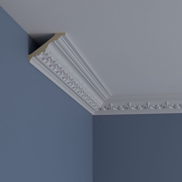 Ekena Millwork 2 3/8"H x 3 1/8"P x 3 3/4"F x 94 1/2"L, (2 7/8" Repeat) Empire Crown Moulding - MLD02X03X04EM