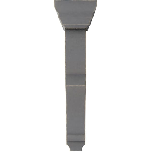 Ekena Millwork 3"W x 6 1/2"D x 12"H Large Rojas Wood Vintage Decor Corbel, Pebble Grey - CORWD03X06X12RJPG