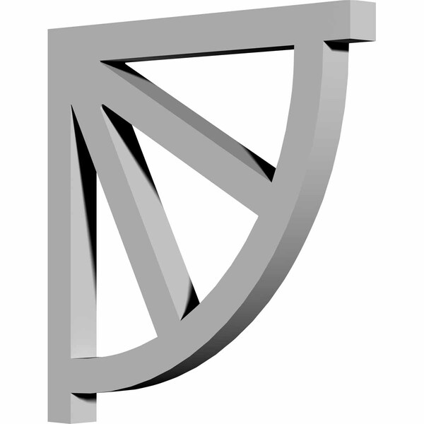 Ekena Millwork 1"W x 12"D x 12"H Wakefield Bracket - BKT12X12X01WA