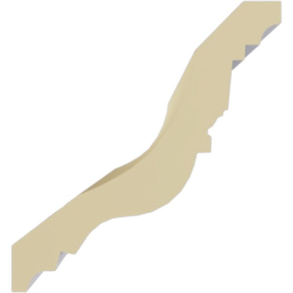 Ekena Millwork 5 1/8"H x 4 3/4"P x 7"F x 94 1/2"L Heaton Crown Moulding - MLD05X05X07HE