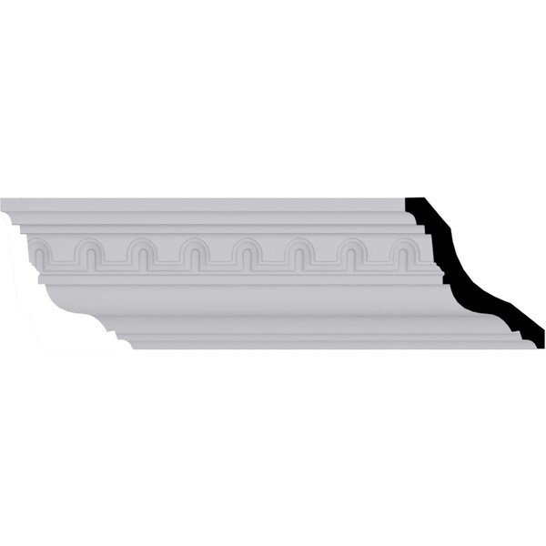 Ekena Millwork 5 1/8"H x 4 3/4"P x 7"F x 94 1/2"L Heaton Crown Moulding - MLD05X05X07HE