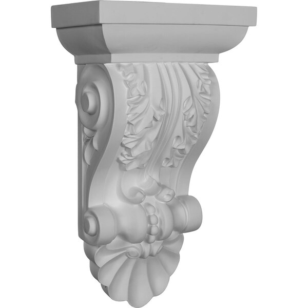 Ekena Millwork 8 1/2"W x 5"D x 14 1/2"H Acanthus with Shell Corbel - COR14X08X05AC