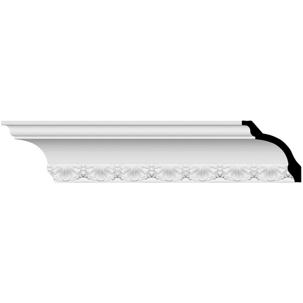 Ekena Millwork SAMPLE - 4 1/8"H x 4 1/8"P x 5 3/4"F x 12"L Shell Crown Moulding - SAMPLE-MLD04X04X06SH