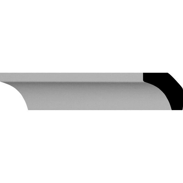 Ekena Millwork SAMPLE - 3/4"H x 3/4"P x 7/8"F x 12"L Traditional Crown Moulding - SAMPLE-MLD00X00X01TR