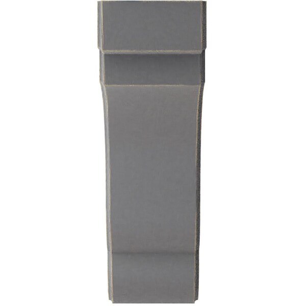 Ekena Millwork 3 1/2"W x 8 1/2"D x 11"H Bedford Wood Vintage Decor Bracket, Pebble Grey - BKTWD04X09X11BEPG