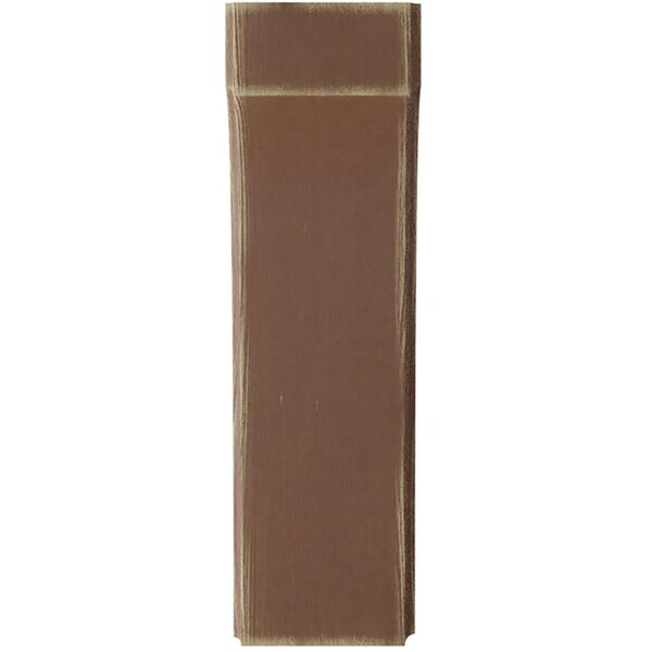 Ekena Millwork 3 1/2"W x 6"D x 12"H Clarksville Wood Vintage Decor Bracket, Weathered Brown - BKTWD04X06X12CVBR