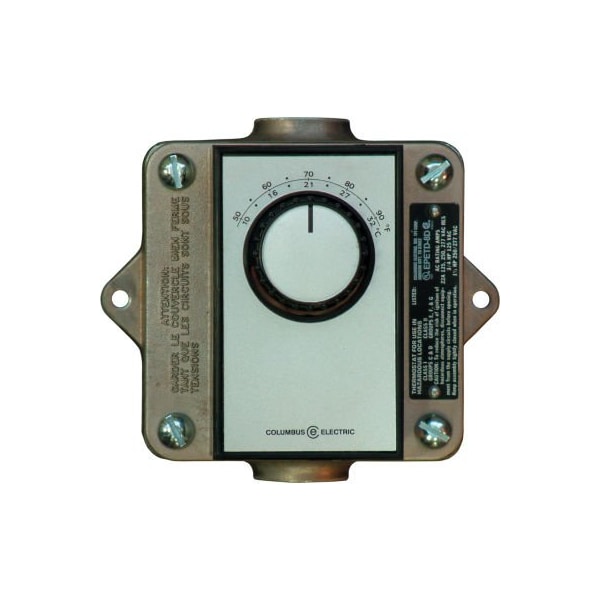 Tpi TPI Remote Mounted Thermostat Single Pole Double Throw Bi-Metal 120-277V 50-90DegF - EPETD8S