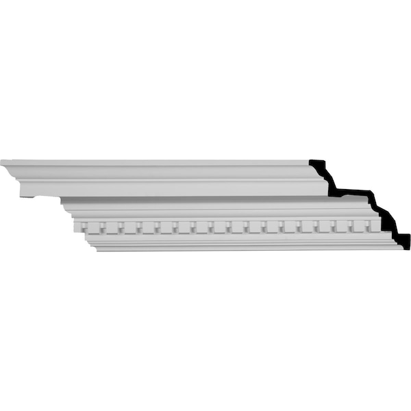 Ekena Millwork SAMPLE - 6 3/8"H x 7 3/4"P x 9 7/8"F x 12"L Dentil Crown Moulding - SAMPLE-MLD06X08X10DE