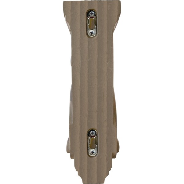 Ekena Millwork 3 3/8"W x 6 1/2"D x 10 1/2"H Boston Traditional Scroll Corbel, Walnut - COR03X06X10TSWA