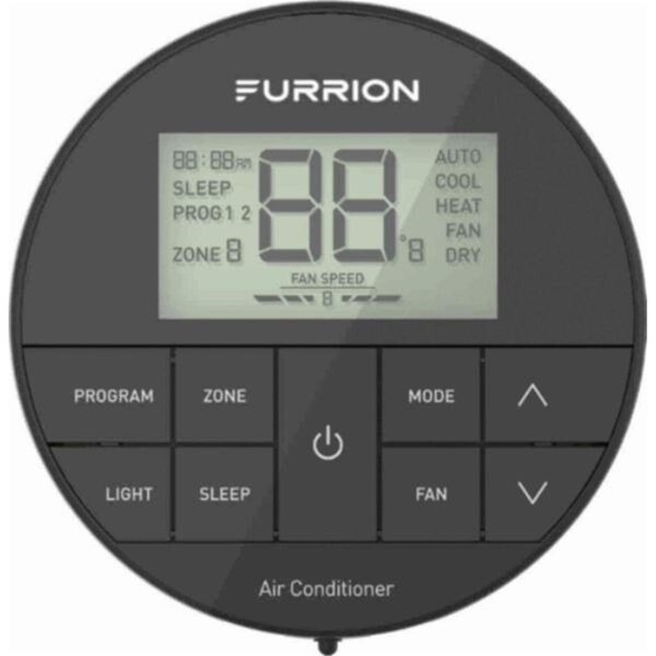 Furrion 2021130947 High Efficiency Multi Zone Wall Thermostat, Black - F6N-2021130947