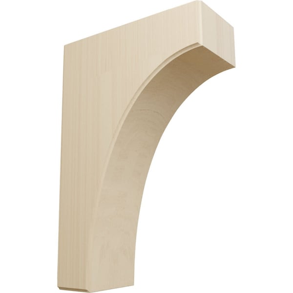 Ekena Millwork 3 1/2"W x 8"D x 12"H Clarksville Bracket, Rubberwood - BKTW04X08X12CVRW