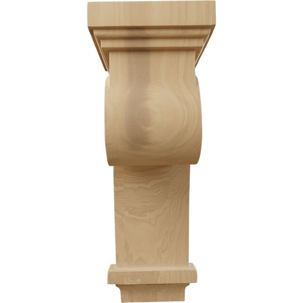 Ekena Millwork 4 1/2"W x 5 5/8"D x 12"H Scroll Corbel, Cherry - COR04X05X12SCCH