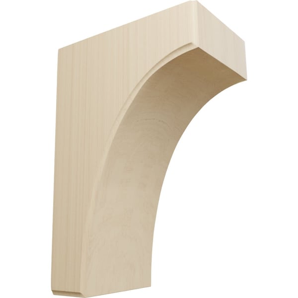 Ekena Millwork 5 1/4"W x 8"D x 12"H Clarksville Bracket, Rubberwood - BKTW05X08X12CVRW
