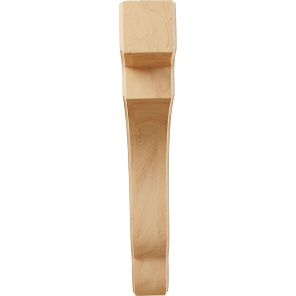 Ekena Millwork 1 3/4"W x 8 1/2"D x 11"H Bedford Wood Bracket, Red Oak - BKTW02X09X11BERO