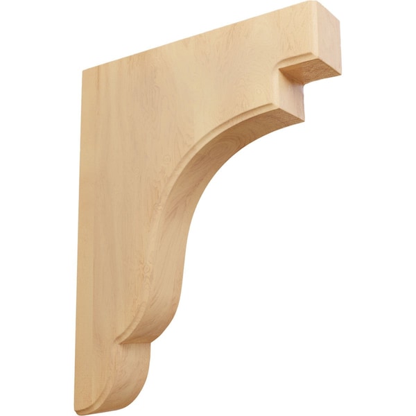 Ekena Millwork 1 3/4"W x 8 1/2"D x 11"H Bedford Wood Bracket, Red Oak - BKTW02X09X11BERO